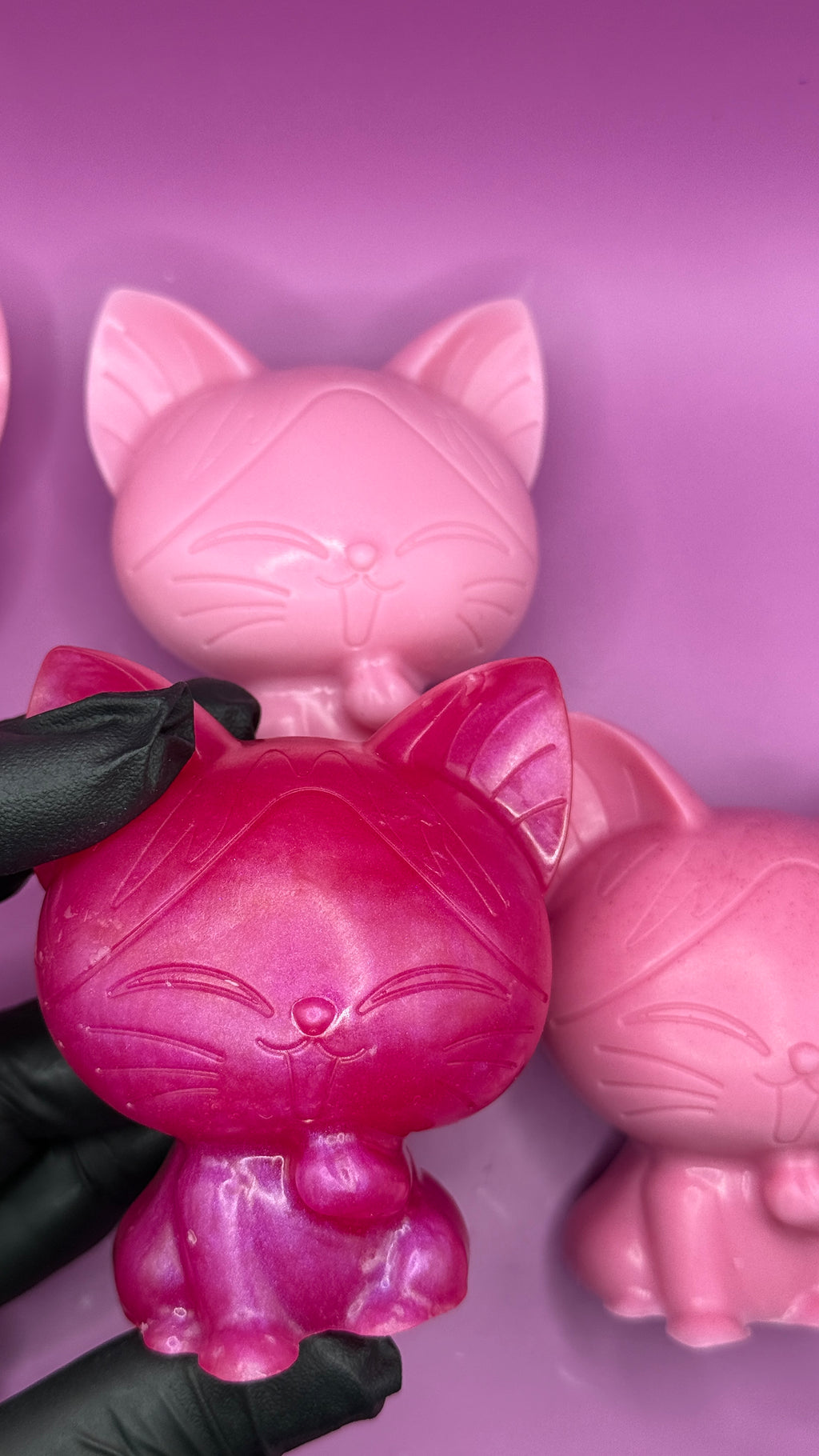 Handmade Cat Soap for Kids - Cute Animal Shaped Bath Toy - O.K. Bubbles