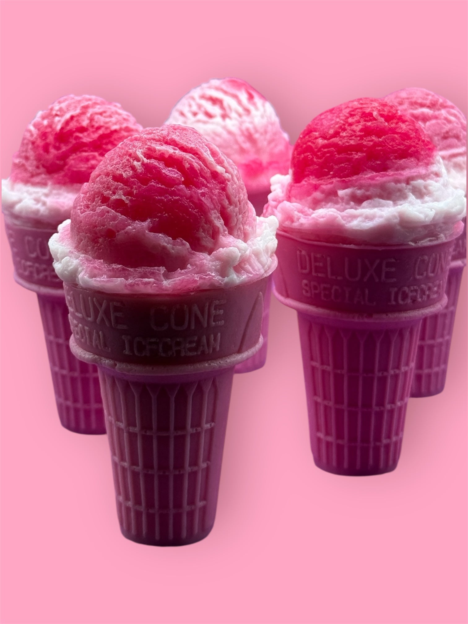 "Berry Sorbet" Deluxe Ice Cream Cone Soap