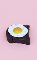 "Sunny Side Up" Realistic Fried Egg on Black Toast Soap